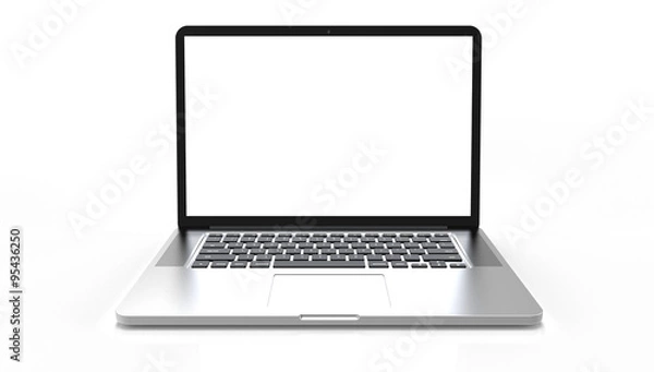 Obraz laptop computer on white background