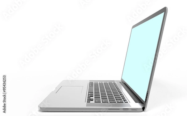 Obraz Laptop computer isolated on white