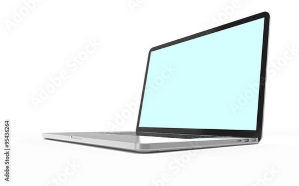 Obraz Laptop computer isolated on white