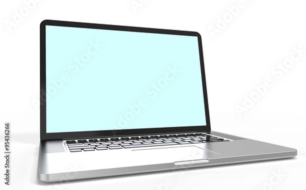 Obraz Laptop computer isolated on white