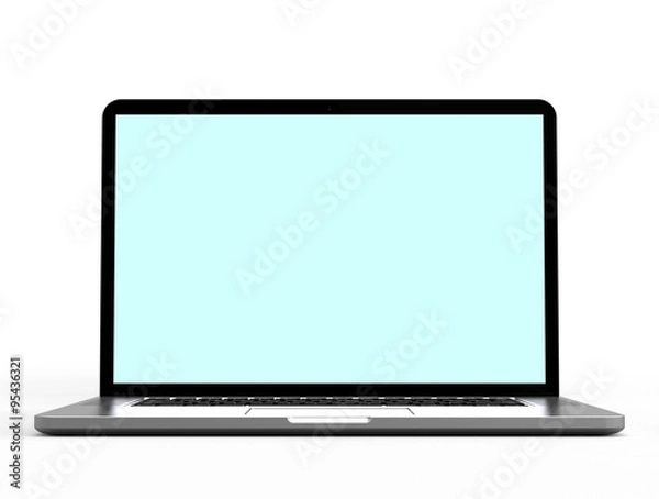 Obraz Laptop computer isolated on white