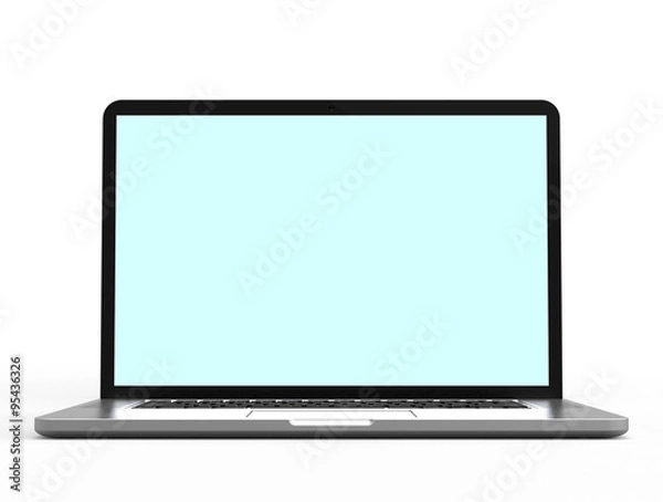 Obraz Laptop computer isolated on white