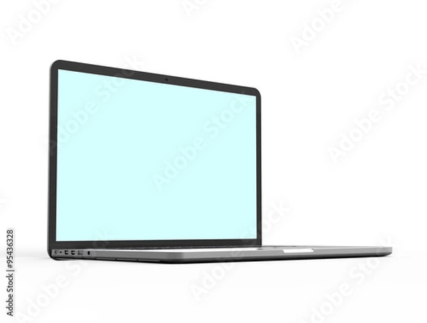 Obraz Laptop computer isolated on white