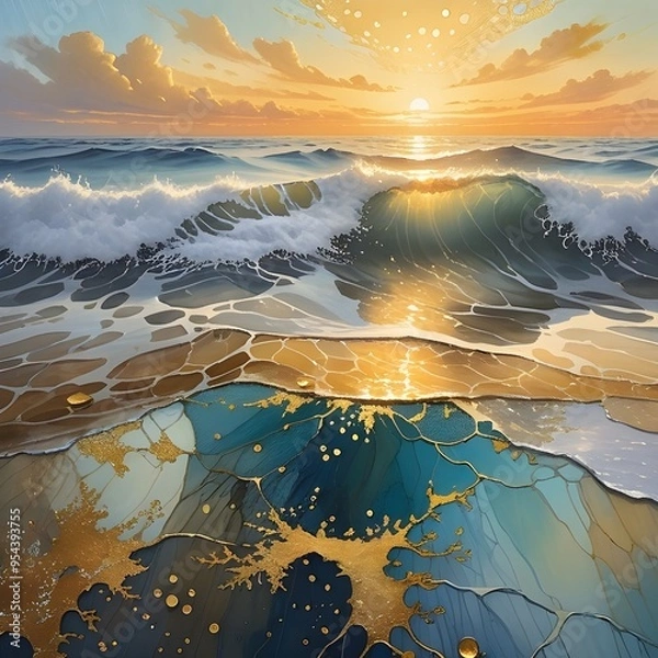 Obraz sunset over the sea