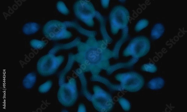 Obraz background with bubbles bright color shapes in a circle 