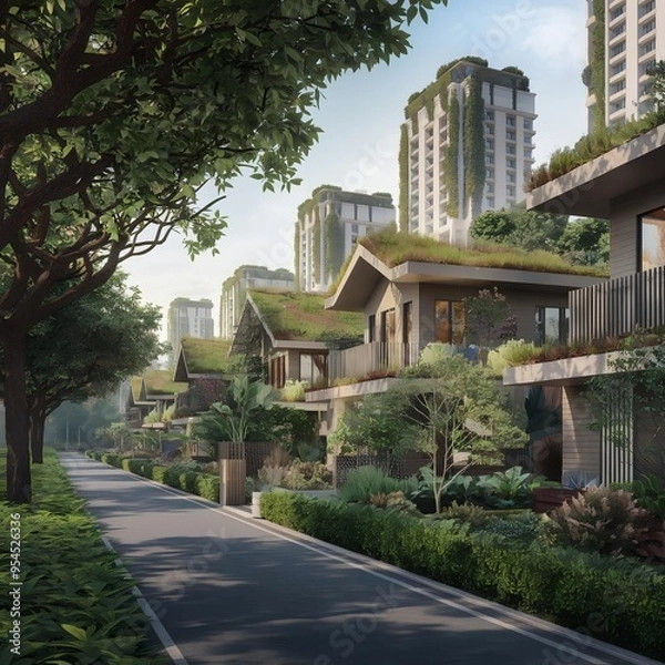 Fototapeta post apocalyptic city