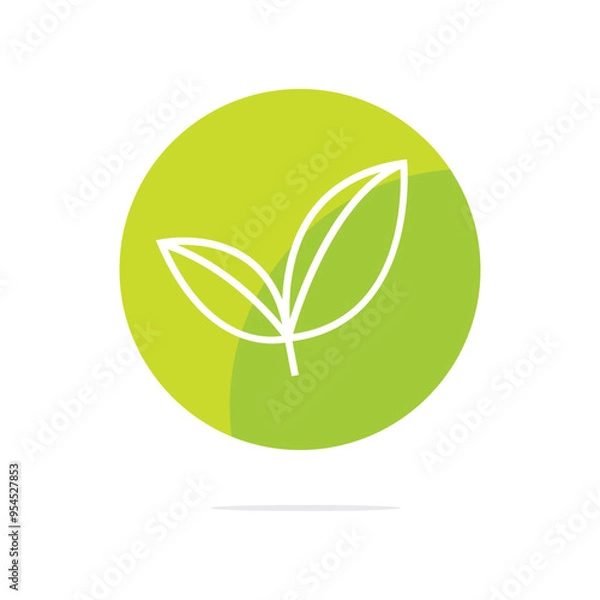 Fototapeta organic icon vector