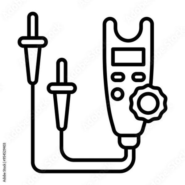 Fototapeta Circuit Tester.line icon