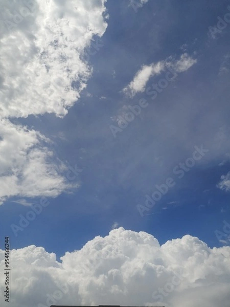 Obraz blue sky with clouds