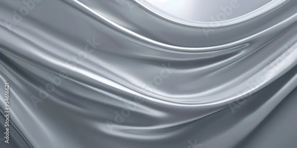 Fototapeta silk fabric background with waves 