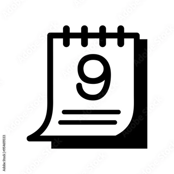 Fototapeta Schedule icon vector illustration graphic design