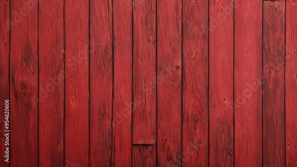 Fototapeta red wooden board with texture as background