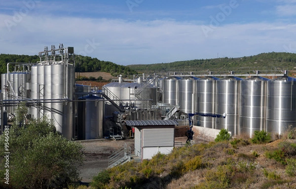 Obraz Cuves à vin françaises..