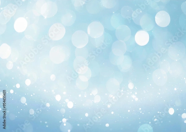 Fototapeta 綺麗な水色のキラキラ背景
