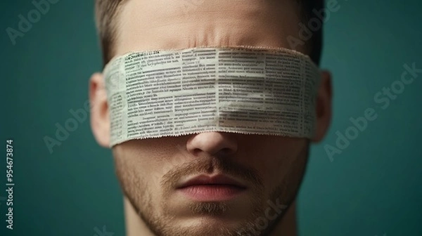 Fototapeta The Psychology of Media Blindness: How News Consumption Shapes Our Worldview, The Dangers of a Narrow Media Perspective