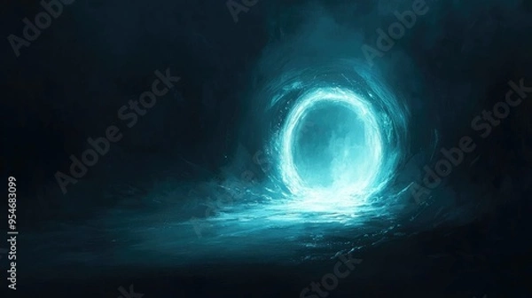 Obraz Eerie glow emanating from mysterious portal