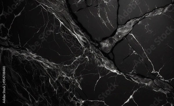 Fototapeta Dark color marble texture, black marble background marble texture. generative 