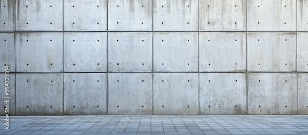 Fototapeta Cement wall featuring copy space