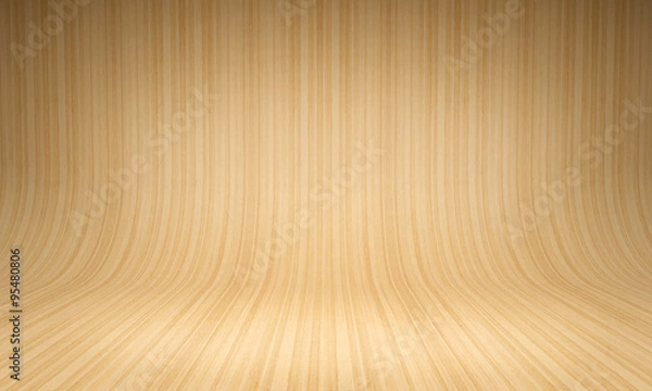 Obraz Curved wooden background