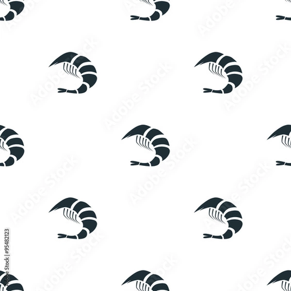 Fototapeta Shrimp icon