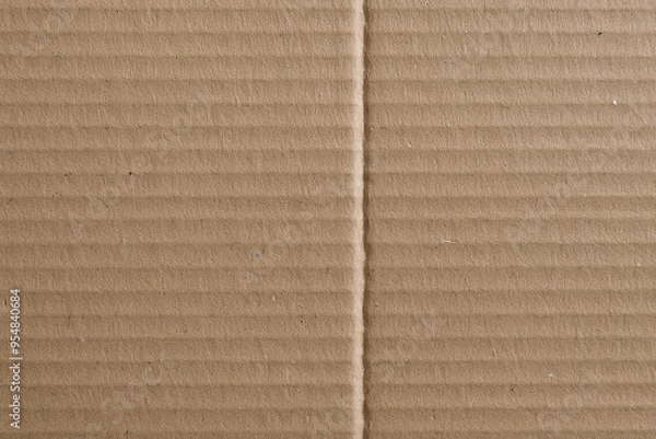 Obraz Cardboard Material Texture, Corrugated Cardboard Texture Background, Packaging Material Texture, Textured Cardboard Background