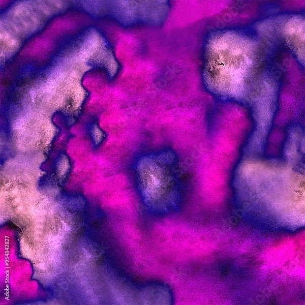 Fototapeta vibrant mixed colors pink and purple seamless background, abstract tie dye pattern, wrapping, surface