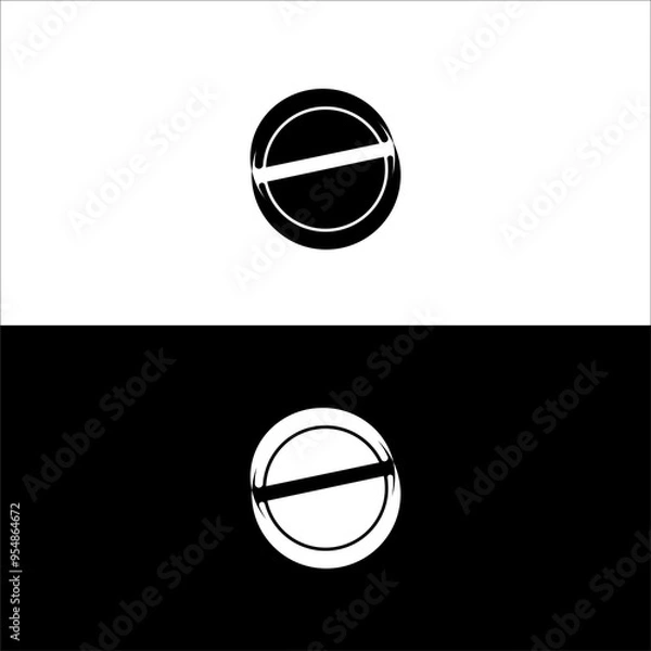 Obraz Creative circle ring logo design with unique concept premium vector