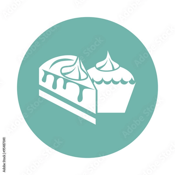 Fototapeta Sweets icon