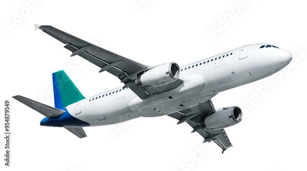 Fototapeta Airplane isolated