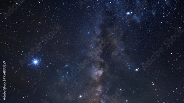 Fototapeta The constellation of Bootes with its bright star Arcturus.