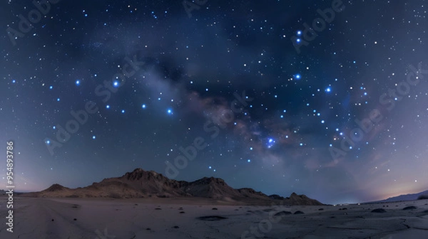 Fototapeta The constellation of Ophiuchus amidst a clear night sky.