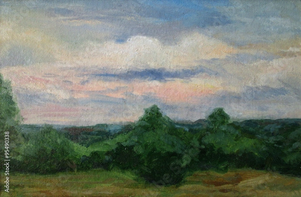 Fototapeta Beautiful dawn sky