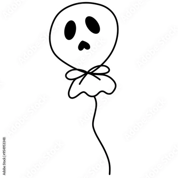 Obraz Cute ghost balloon