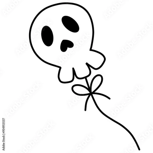 Obraz Cute ghost balloon