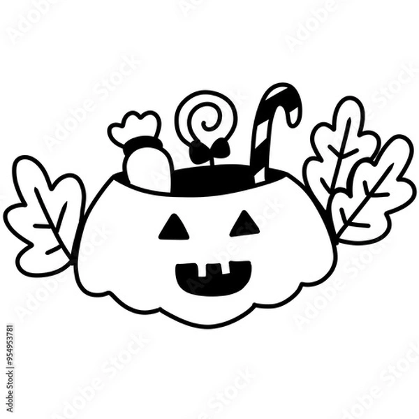 Obraz Jack o'lantern candy