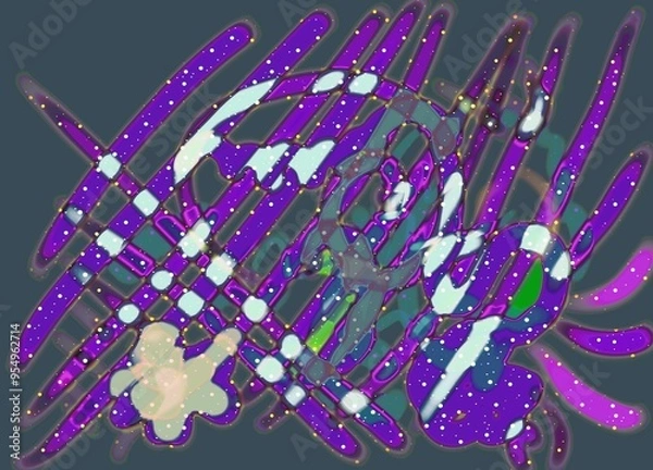 Obraz abstract background with flowers