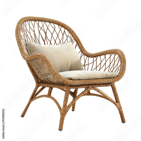 Fototapeta Patio chair on Transparent background