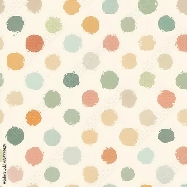 Fototapeta seamless polka dot pattern