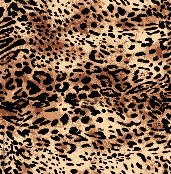 Fototapeta new modern leopard pattern animal design print natural
