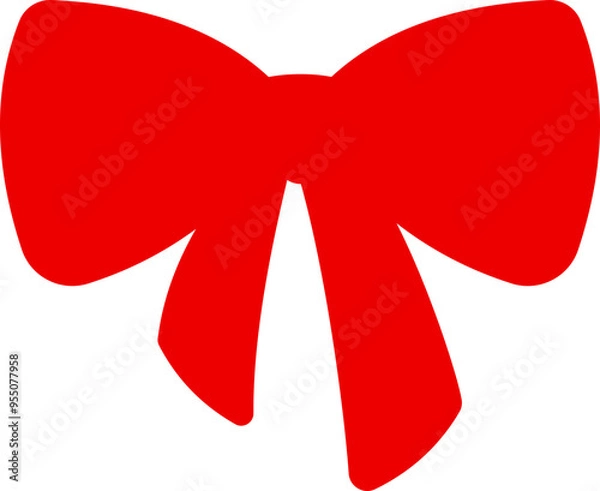 Obraz Red Christmas Ribbon Bow