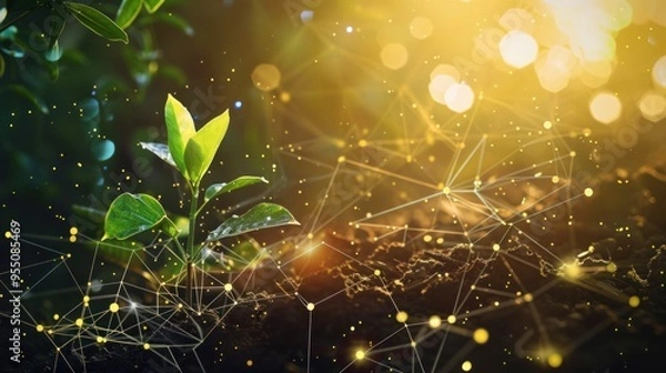 Obraz dew on the grass