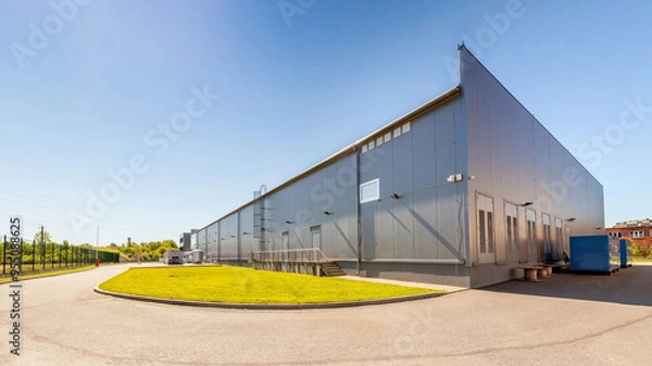 Fototapeta Network servers in a data center. Tier III carrier neutral data center. Server rooms.