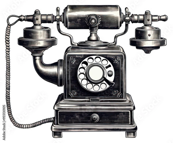 Obraz PNG Telephone electronics technology nostalgia.