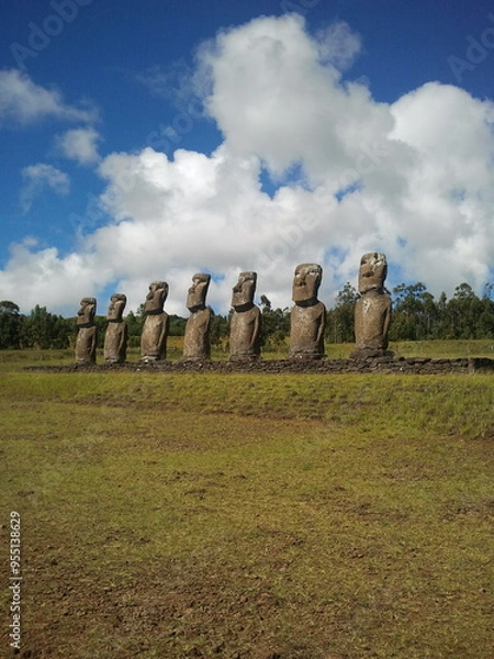 Obraz Moais Ahu Easter Island Rapa Nui