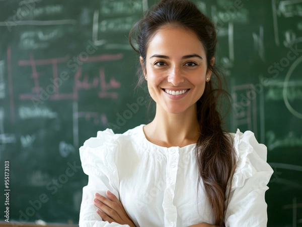 Obraz teacher in classroom