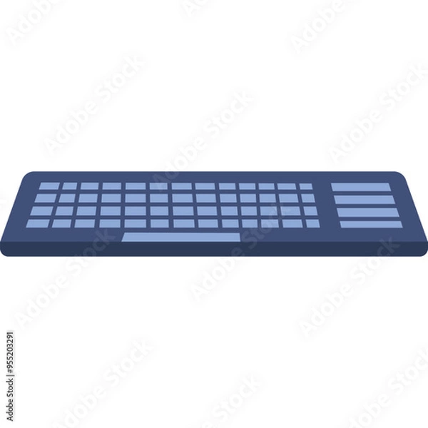 Obraz Computer keyboard vector pc board icon isolated