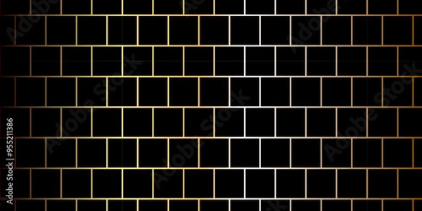 Fototapeta Abstract construction stone brick seamless background texture. Black brick background texture. Black brick pattern and black background wall brick.  Black or dark gold pattern grainy concrete wall.