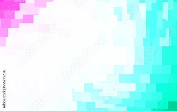 Fototapeta Light Green, Red vector texture in rectangular style.
