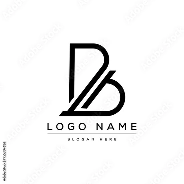 Obraz  creative letter B logo design template
