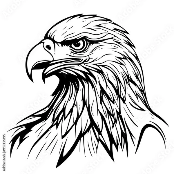Obraz eagle head tattoo